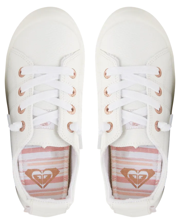 Roxy Shoes and Sandals 416 Bayshore Plus SlipOn Shoes Whitewhite 8211 Girls