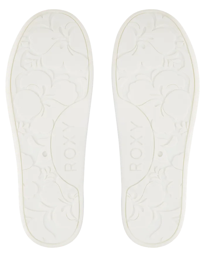 Roxy Shoes and Sandals 416 Bayshore Plus SlipOn Shoes Whitewhite 8211 Girls