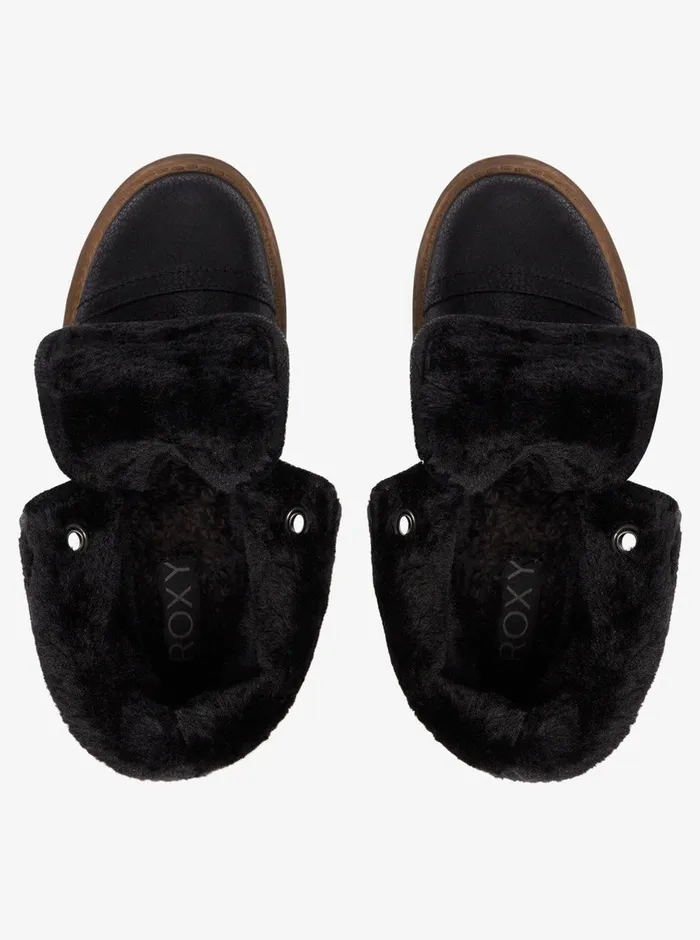 Roxy Shoes and Sandals 416 Bruna LaceUp Boots Black 8211 Girls