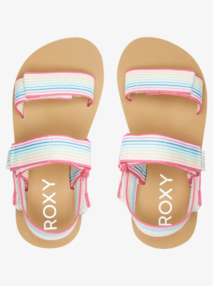 Roxy Shoes and Sandals 416 Cage Sandals Whitemulti 8211 Girls