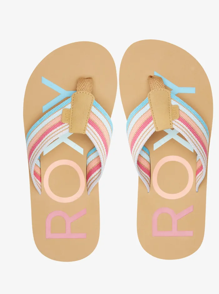 Roxy Shoes and Sandals 416 Chika Hi Sandals Baja Bluecrazy Pink 8211 Girls