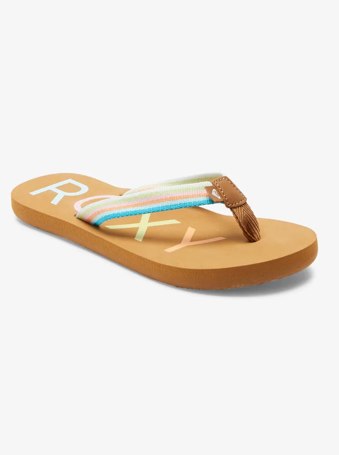 Roxy Shoes and Sandals 416 Colbee FlipFlops Multi 2 8211 Girls