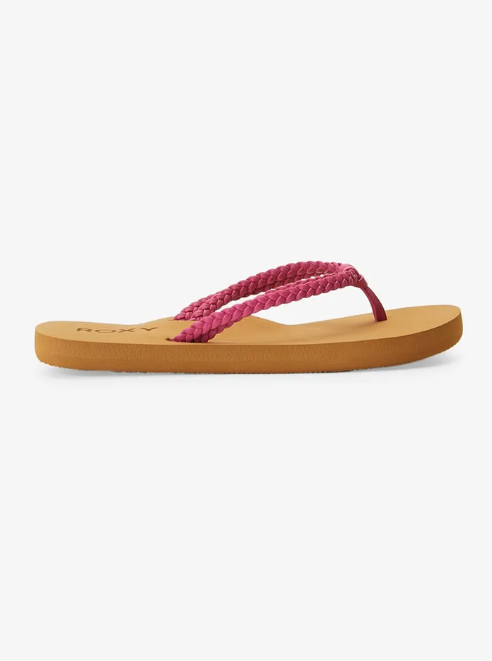 Roxy Shoes and Sandals 416 Costas FlipFlops Raspberry 8211 Girls