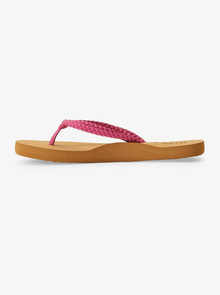 Roxy Shoes and Sandals 416 Costas FlipFlops Raspberry 8211 Girls