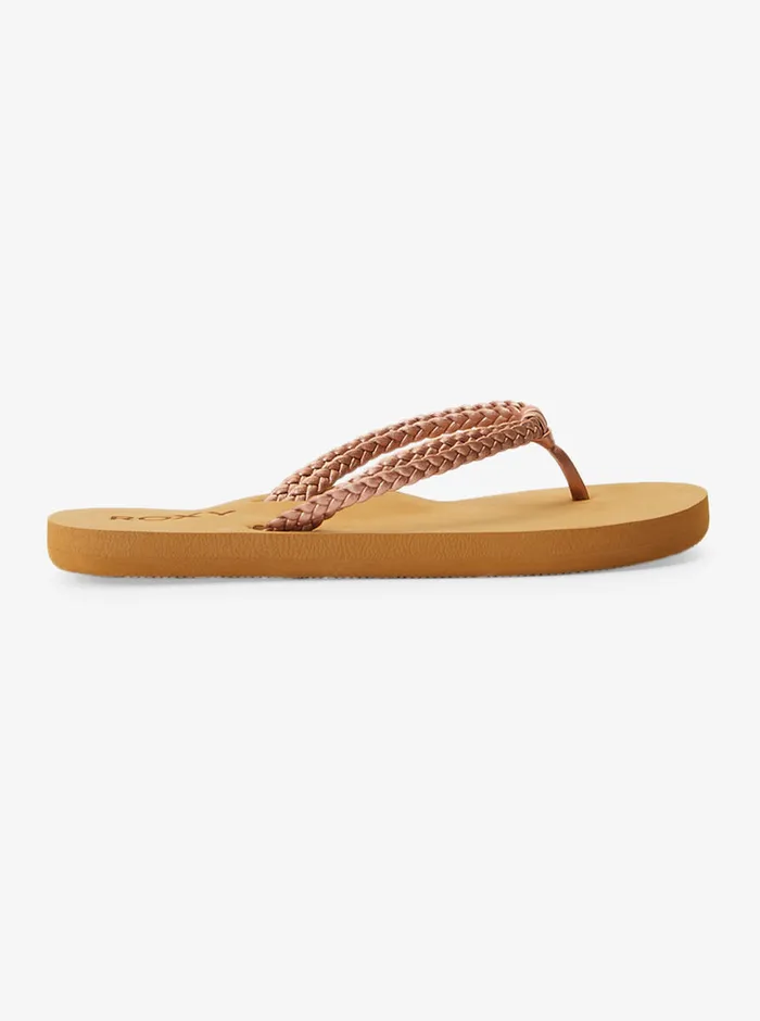 Roxy Shoes and Sandals 416 Costas FlipFlops Rose Gold 8211 Girls