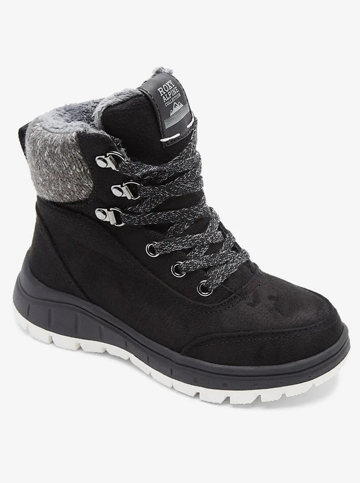 Roxy Shoes and Sandals 416 Karmel LaceUp Boots Black 8211 Girls
