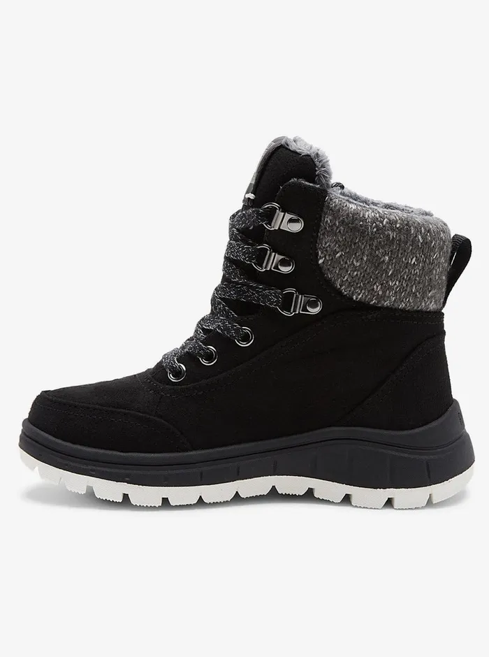 Roxy Shoes and Sandals 416 Karmel LaceUp Boots Black 8211 Girls