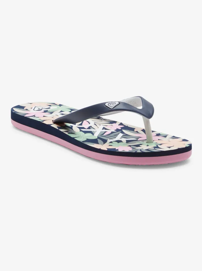 Roxy Shoes and Sandals 416 Tahiti FlipFlops Lt Navypink 8211 Girls