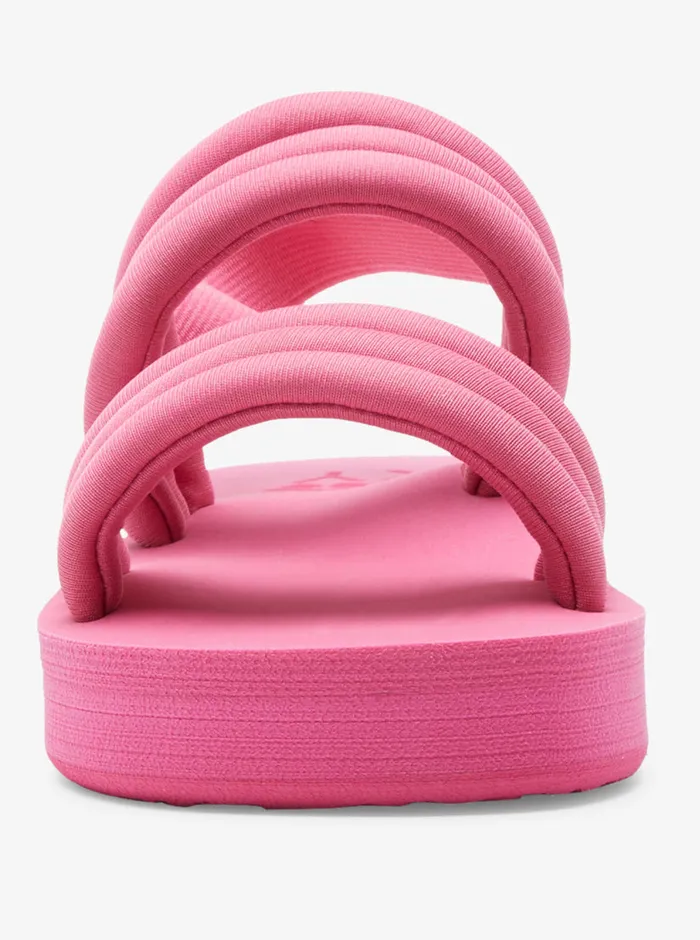 Roxy Shoes and Sandals 416 Totally Tubular Slide Sandals Pink 8211 Girls
