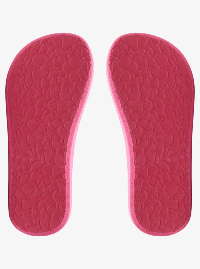 Roxy Shoes and Sandals 416 Totally Tubular Slide Sandals Pink 8211 Girls