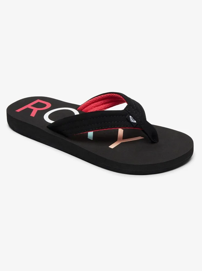 Roxy Shoes and Sandals 416 Vista FlipFlops Black 8211 Girls