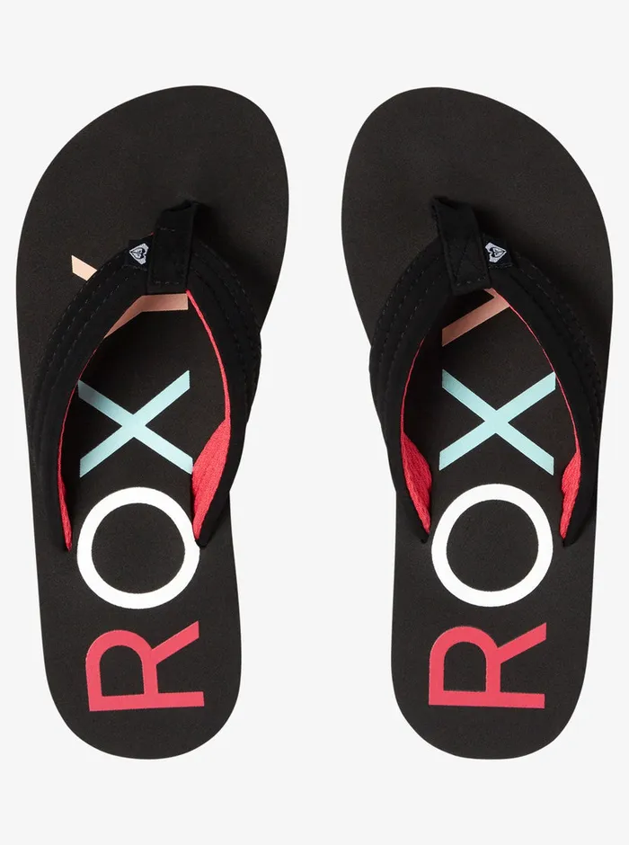 Roxy Shoes and Sandals 416 Vista FlipFlops Black 8211 Girls