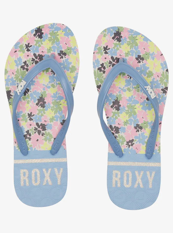 Roxy Shoes and Sandals 416 Viva Stamp Sandals Bluepink 8211 Girls