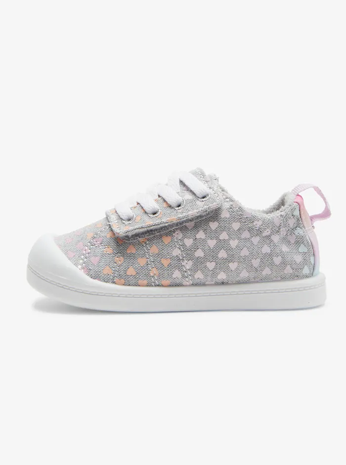Roxy Shoes and Sandals Toddler039s Bayshore Shoes Grey White 8211 Girls