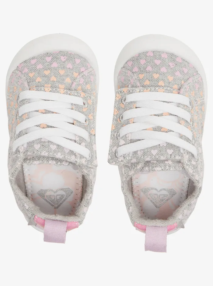 Roxy Shoes and Sandals Toddler039s Bayshore Shoes Grey White 8211 Girls