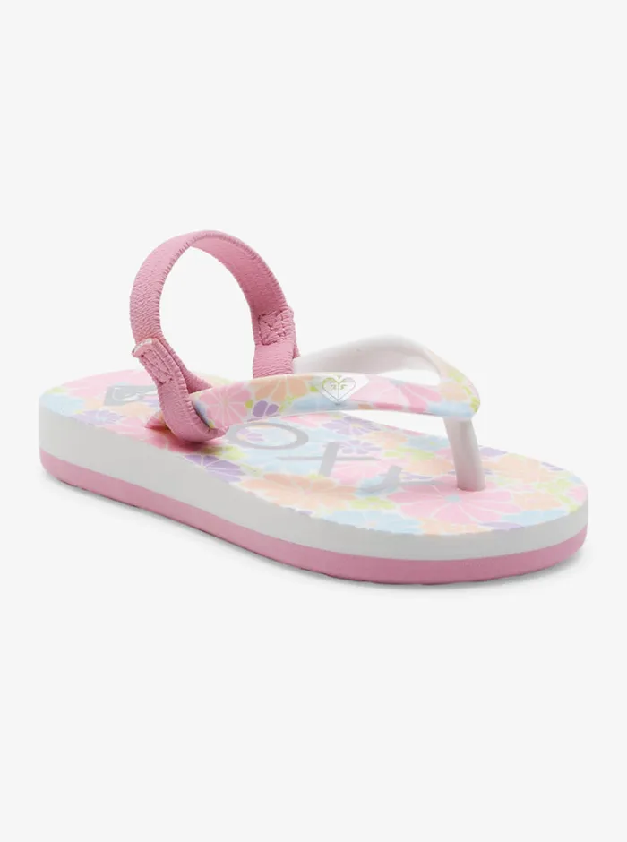 Roxy Shoes and Sandals Toddler039s Pebbles Sandals Crazy Pink Flower 8211 Girls