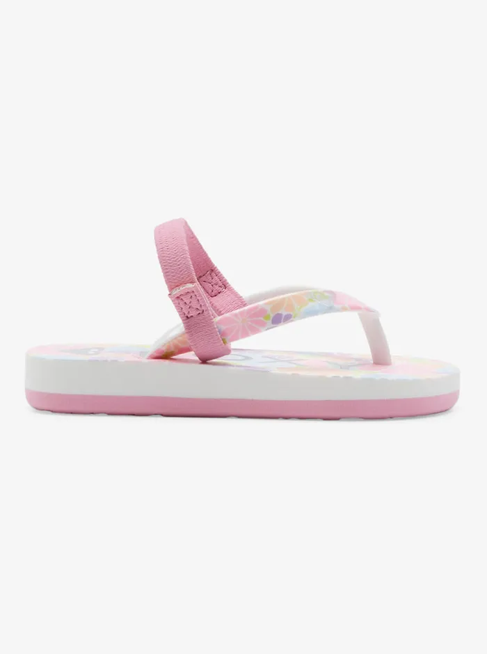 Roxy Shoes and Sandals Toddler039s Pebbles Sandals Crazy Pink Flower 8211 Girls