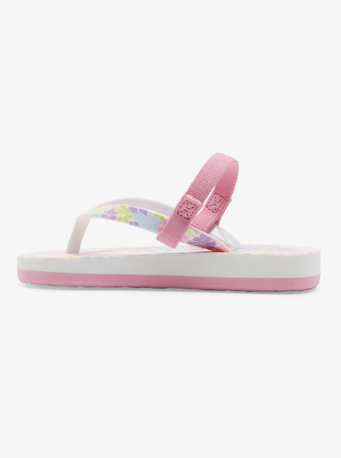 Roxy Shoes and Sandals Toddler039s Pebbles Sandals Crazy Pink Flower 8211 Girls