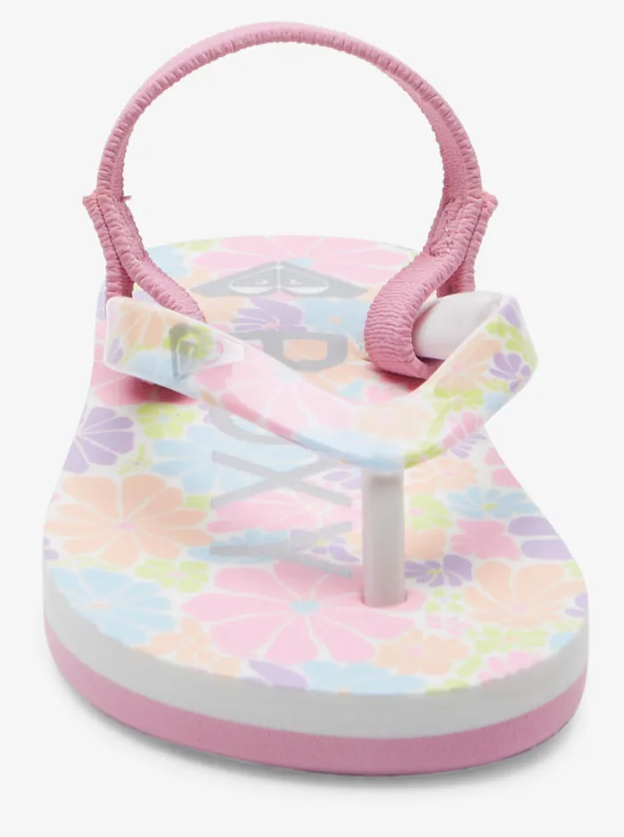 Roxy Shoes and Sandals Toddler039s Pebbles Sandals Crazy Pink Flower 8211 Girls