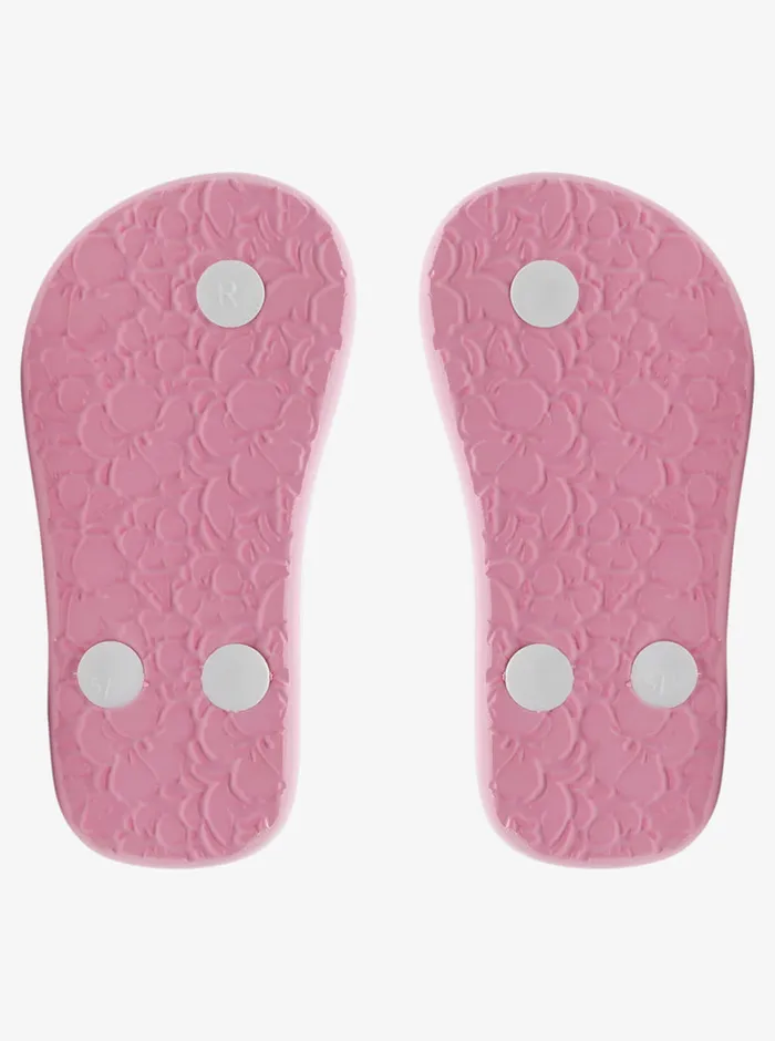 Roxy Shoes and Sandals Toddler039s Pebbles Sandals Crazy Pink Flower 8211 Girls