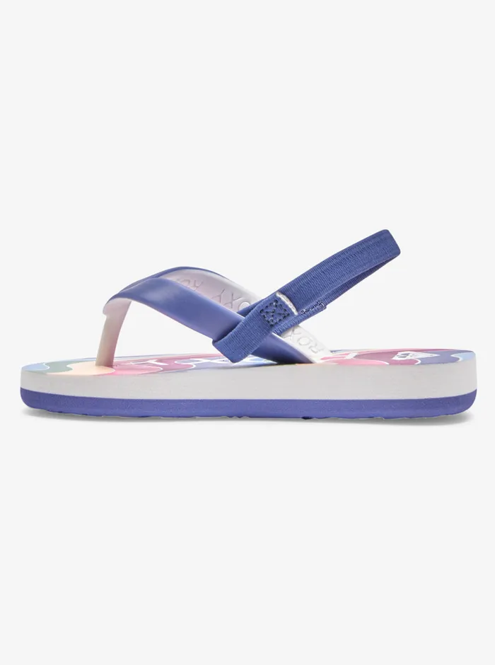 Roxy Shoes and Sandals Toddler039s Tahiti FlipFlops Blue Depths 8211 Girls