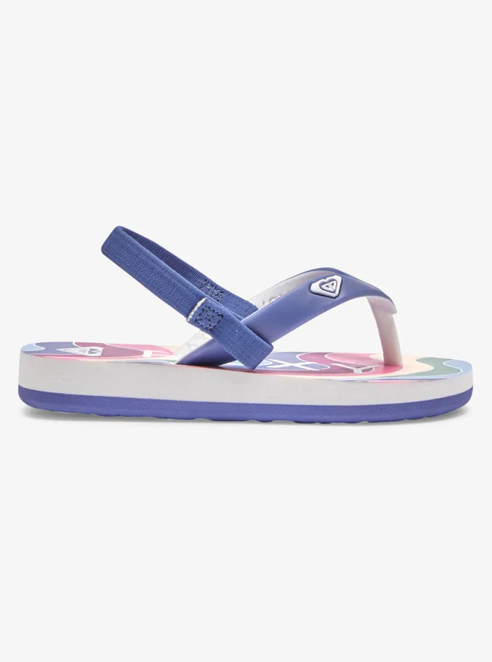 Roxy Shoes and Sandals Toddler039s Tahiti FlipFlops Blue Depths 8211 Girls