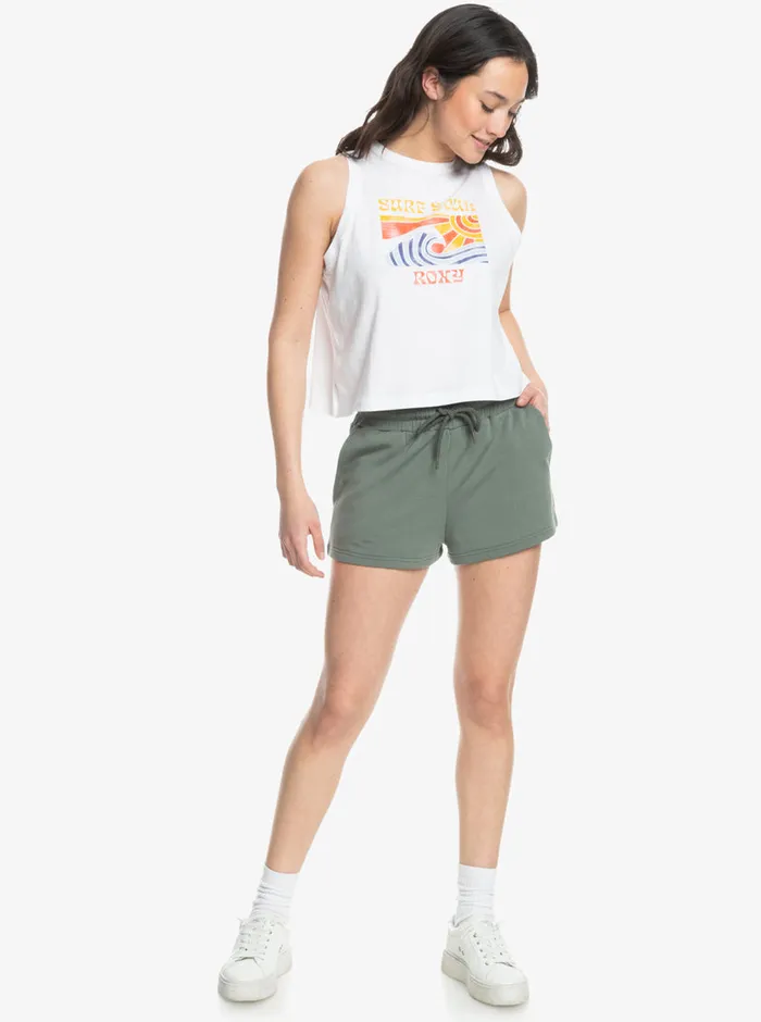 Roxy Shorts Check Out A Lounge Sweat Shorts Agave Green 8211 Womens