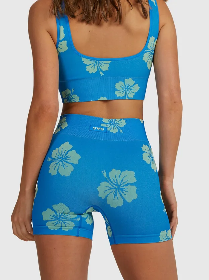 Roxy Shorts Digi High Active Bike Shorts Digi High Floral Y2k Lime 8211 Womens