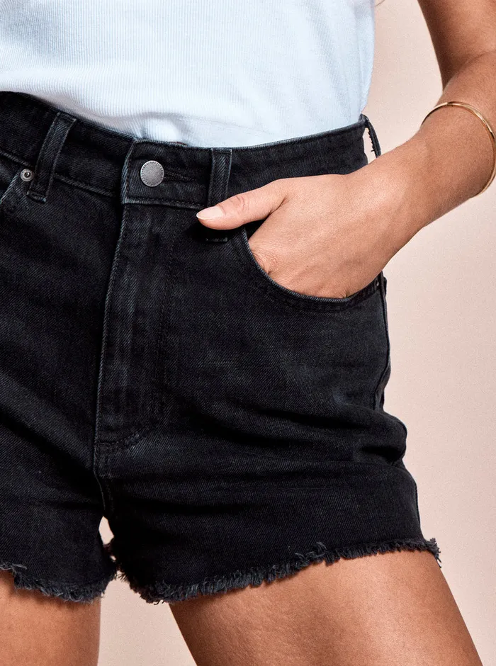 Roxy Shorts Eva Denim Shorts Anthracite 8211 Womens
