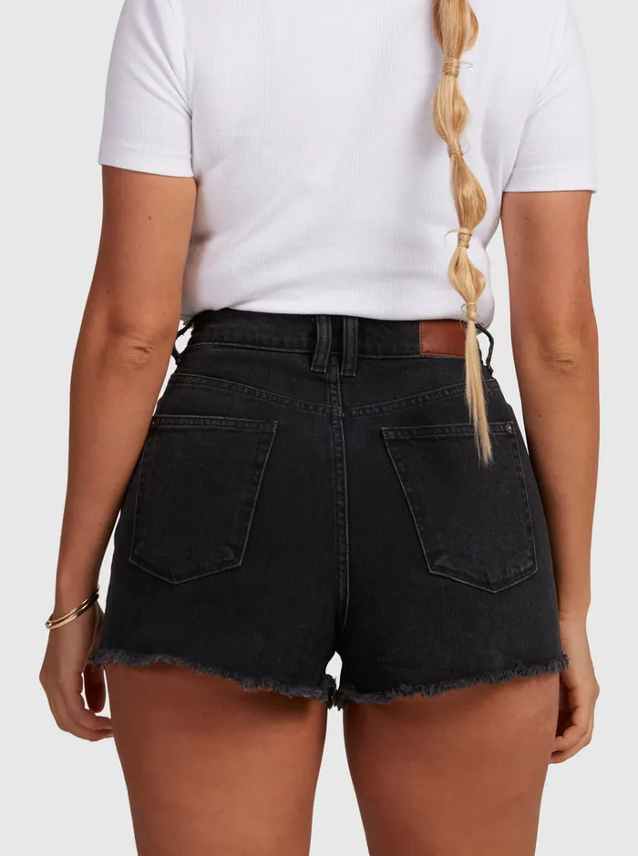 Roxy Shorts Eva Denim Shorts Anthracite 8211 Womens