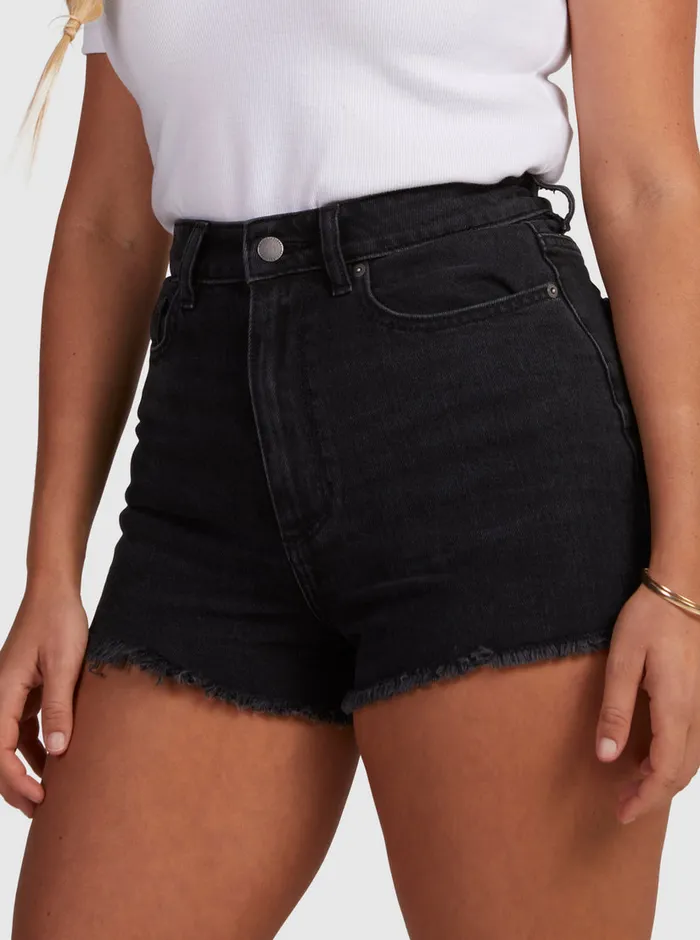 Roxy Shorts Eva Denim Shorts Anthracite 8211 Womens