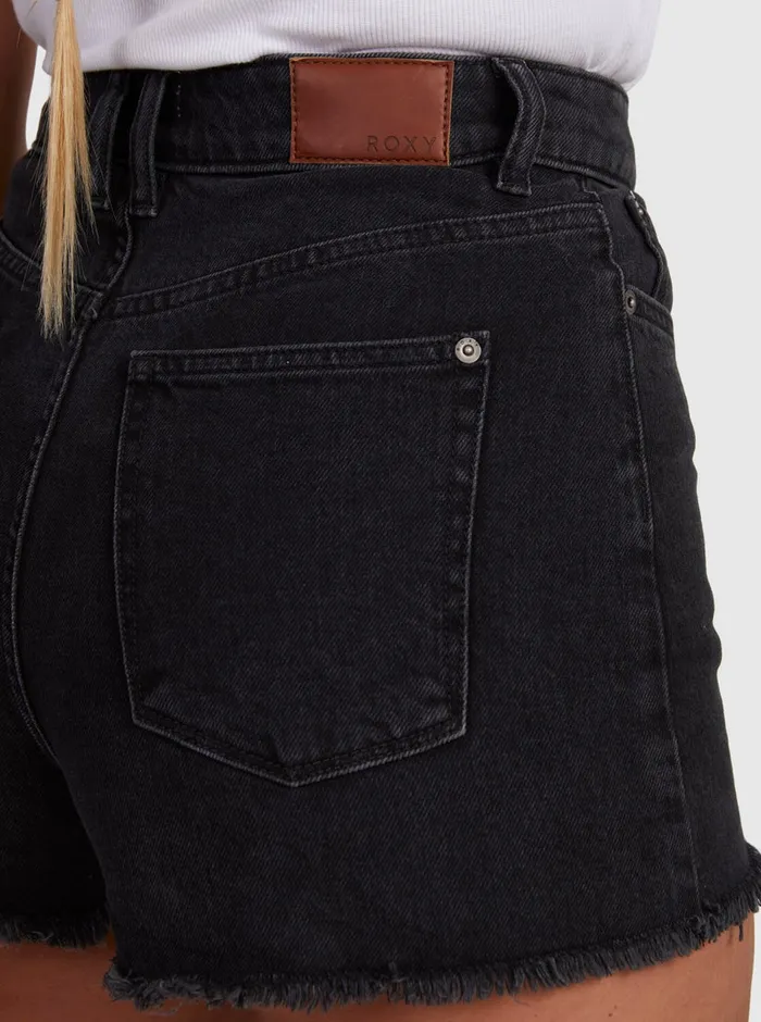 Roxy Shorts Eva Denim Shorts Anthracite 8211 Womens