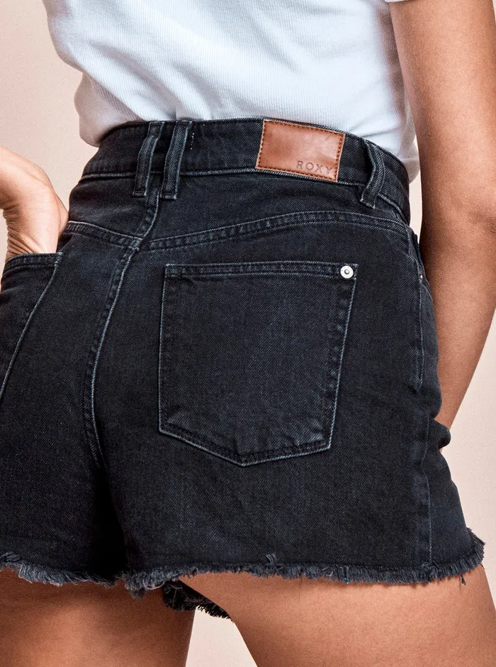 Roxy Shorts Eva Denim Shorts Anthracite 8211 Womens