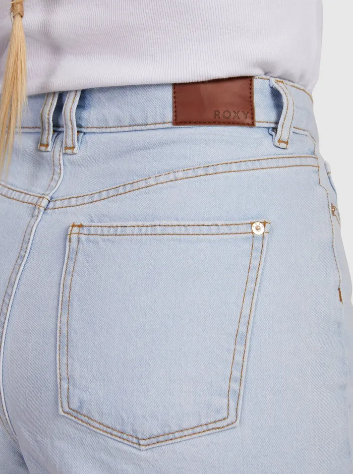 Roxy Shorts Eva Denim Shorts Light Blue 8211 Womens