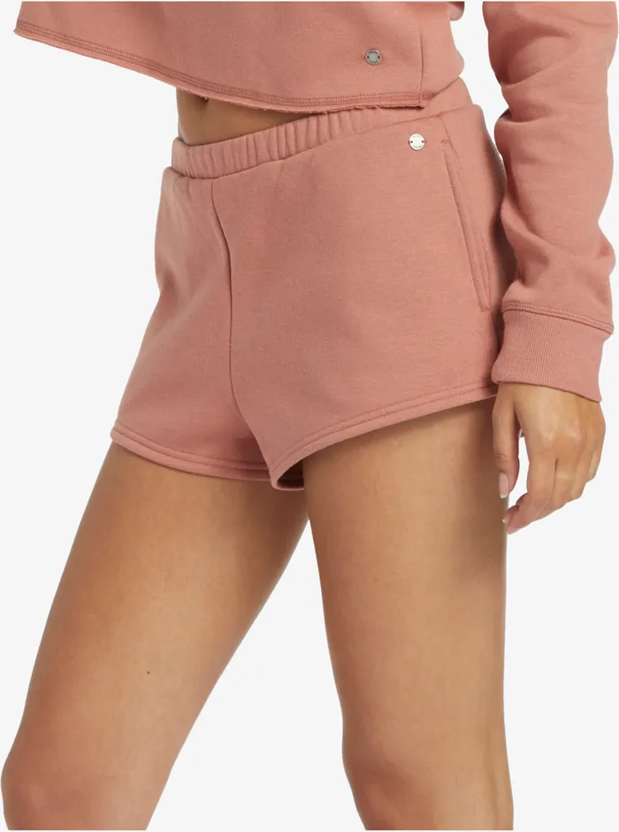 Roxy Shorts Hike Elastic Waist Shorts Cedar Wood 8211 Womens