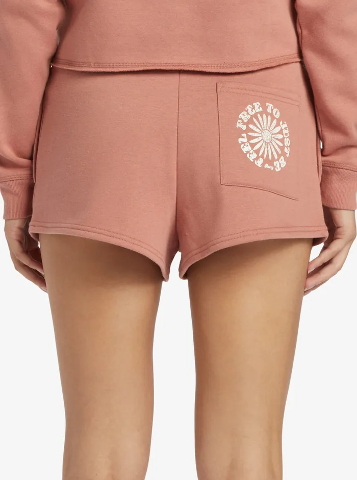 Roxy Shorts Hike Elastic Waist Shorts Cedar Wood 8211 Womens