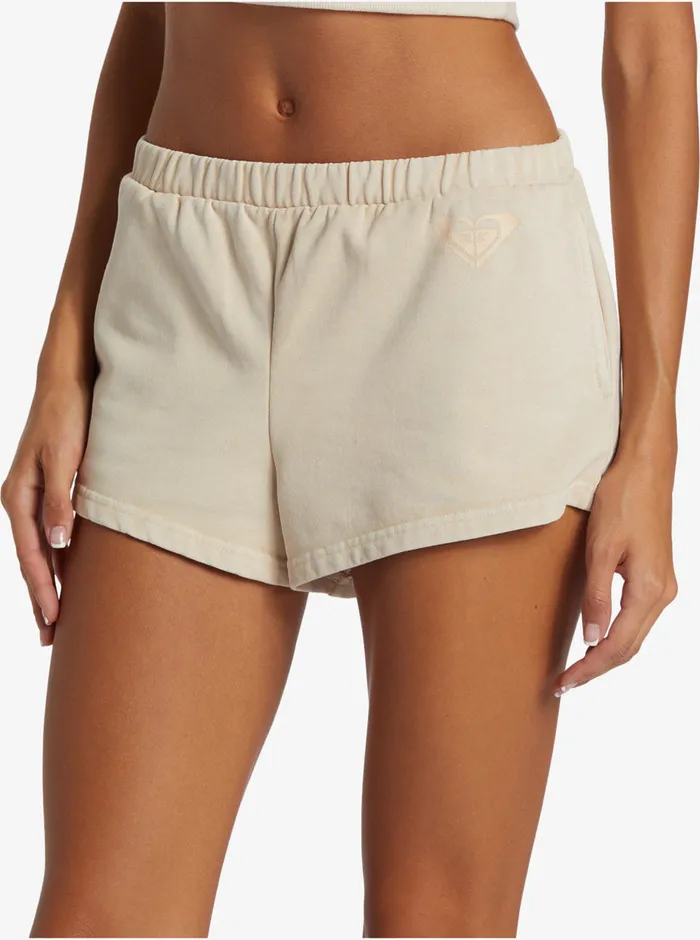 Roxy Shorts Lineup Fleece Sweat Shorts Tapioca 8211 Womens