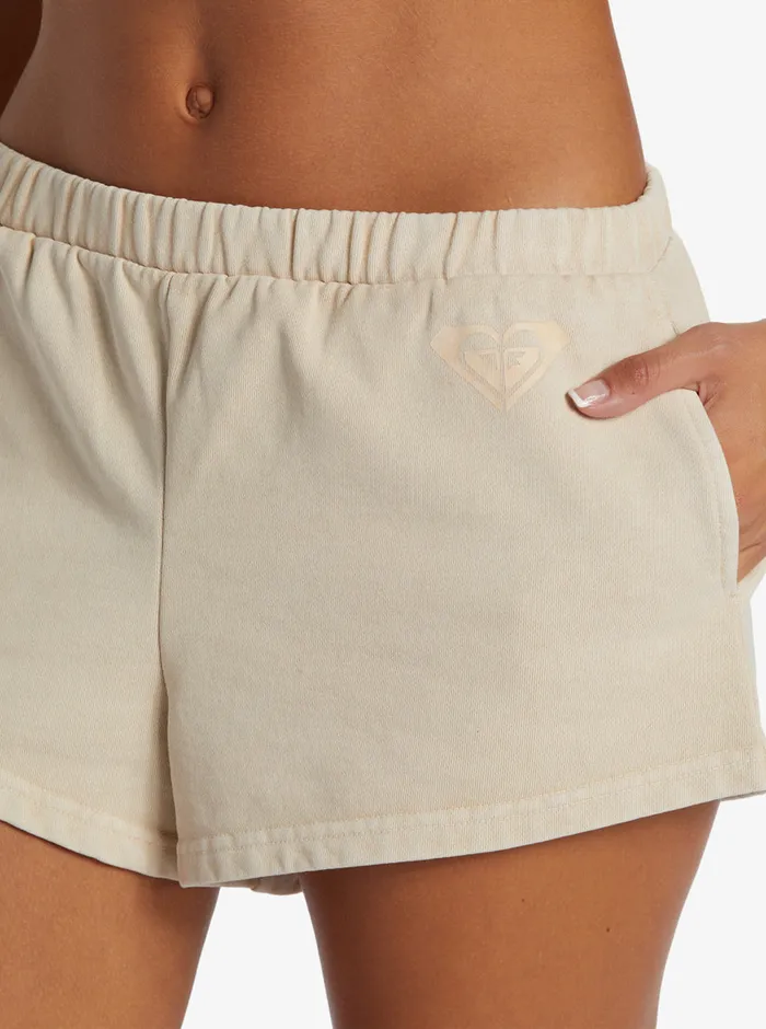 Roxy Shorts Lineup Fleece Sweat Shorts Tapioca 8211 Womens