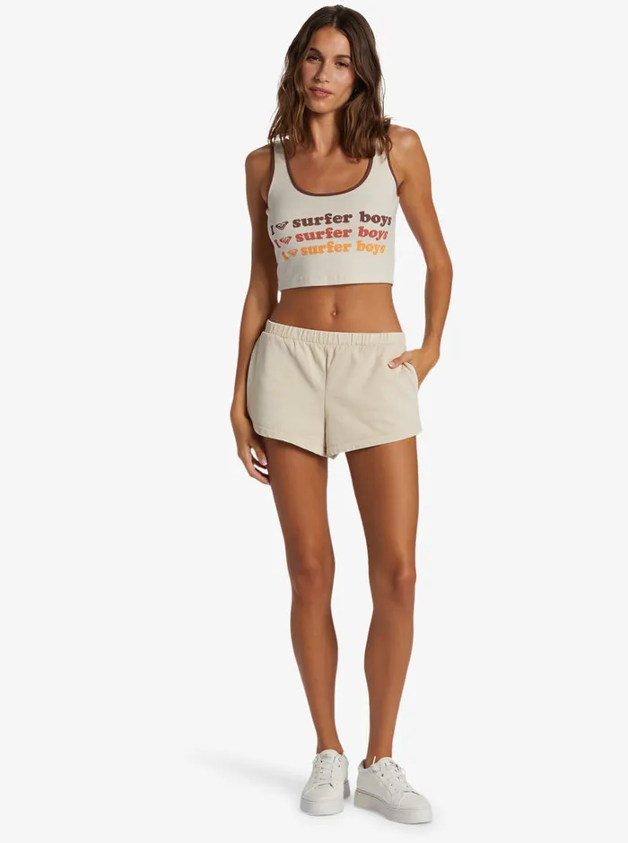 Roxy Shorts Lineup Fleece Sweat Shorts Tapioca 8211 Womens