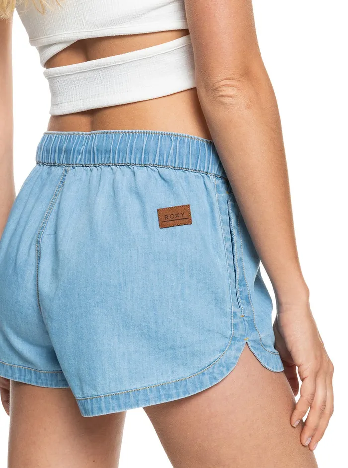 Roxy Shorts New Impossible Denim Shorts Light Blue 8211 Womens