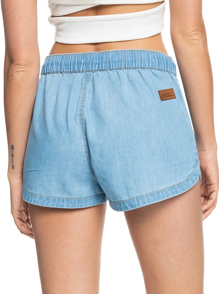 Roxy Shorts New Impossible Denim Shorts Light Blue 8211 Womens