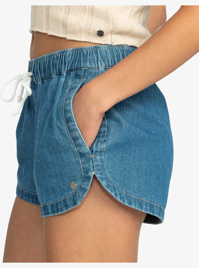 Roxy Shorts New Impossible Denim Shorts Medium Blue 8211 Womens