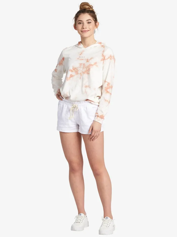 Roxy Shorts Oceanside Elastic Waist Shorts Sea Salt 8211 Womens