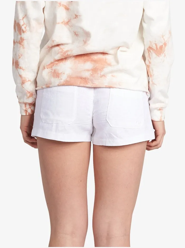 Roxy Shorts Oceanside Elastic Waist Shorts Sea Salt 8211 Womens