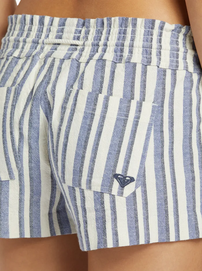 Roxy Shorts Oceanside Shorts Bijou Silk Caye Stripe 8211 Womens