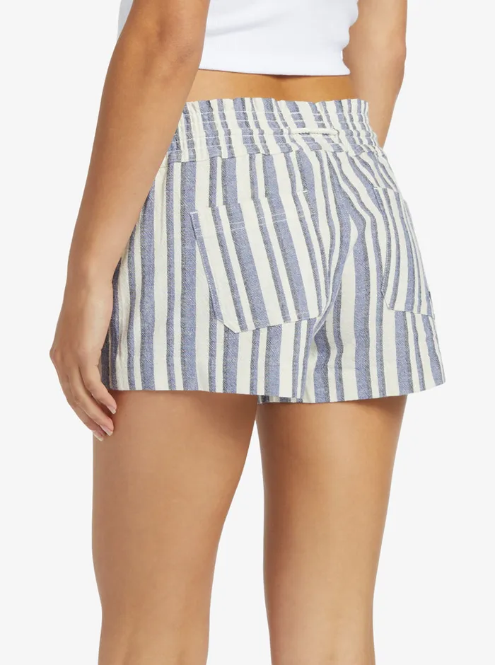 Roxy Shorts Oceanside Shorts Bijou Silk Caye Stripe 8211 Womens