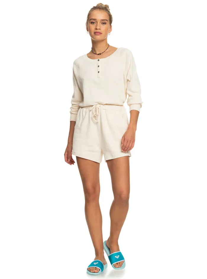 Roxy Shorts Sand Path Elastic Waist Shorts Tapioca 8211 Womens