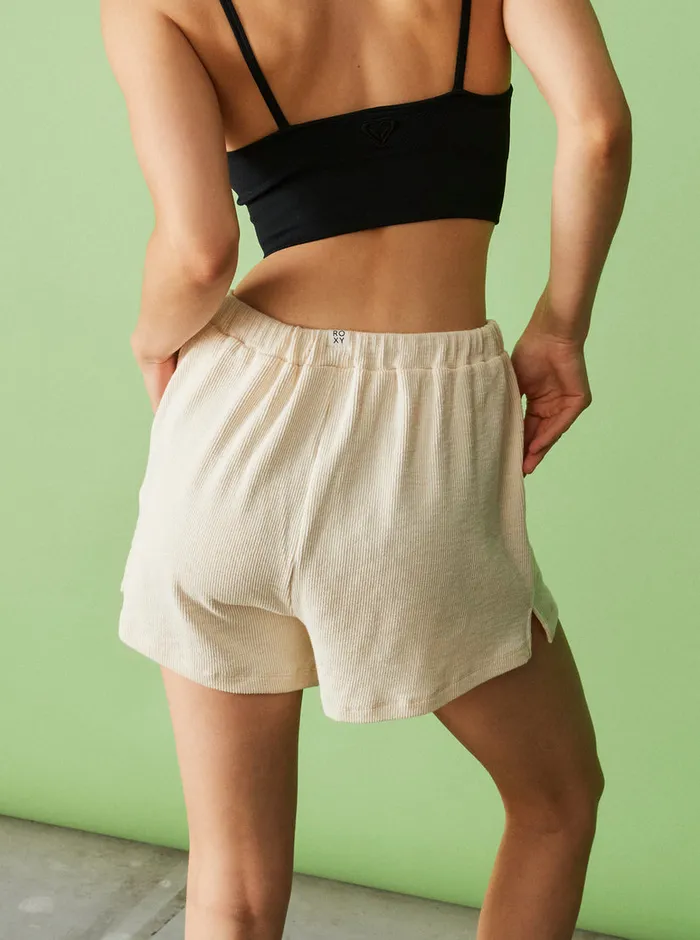 Roxy Shorts Sand Path Elastic Waist Shorts Tapioca 8211 Womens