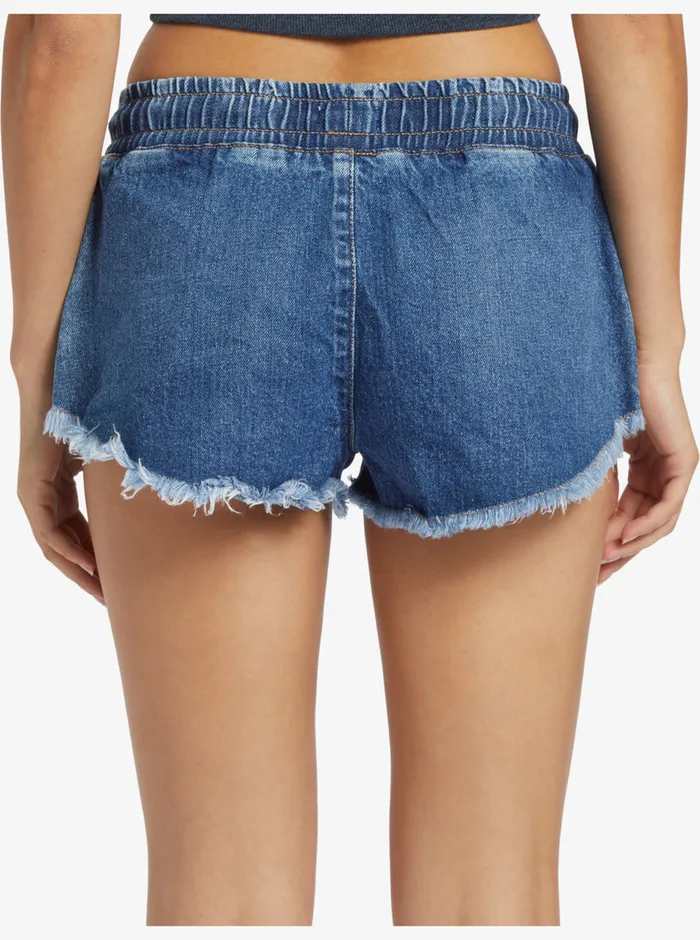 Roxy Shorts Scenic Route Denim Denim Shorts Medium Blue 8211 Womens