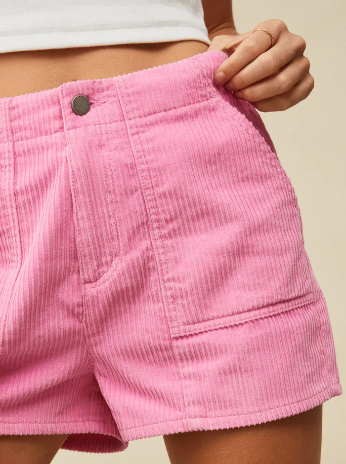 Roxy Shorts Sessions Corduroy Shorts Sachet Pink 8211 Womens